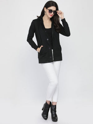 ZARVEY Full Sleeve Solid Women Jacket