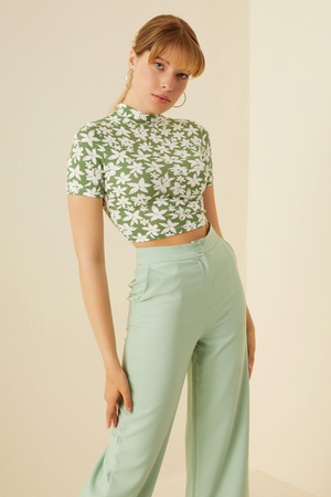 TANDUL Casual Regular Sleeves Floral Print Women Multicolor Top