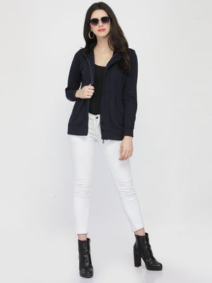ZARVEY Full Sleeve Solid Women Jacket