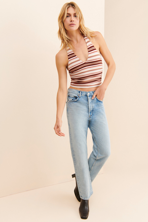 TANDUL  Casual Sleeveless Printed Women Multicolor Top