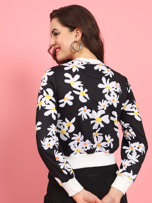 TANDUL  Women Full Sleeve Printed Sweatshirt