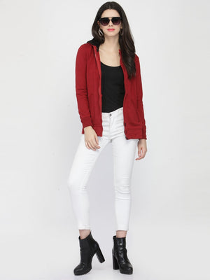 ZARVEY Full Sleeve Solid Women Jacket