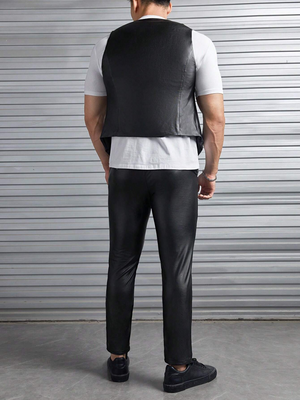 TANDUL PU LEATHER Solid Coat For Men