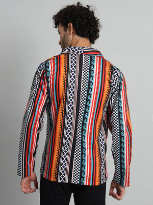 TANDUL  Men Printed Single Breasted Casual Blazer  (Multicolor)