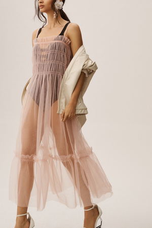 TANDUL  Women Drop Waist Pink Dress