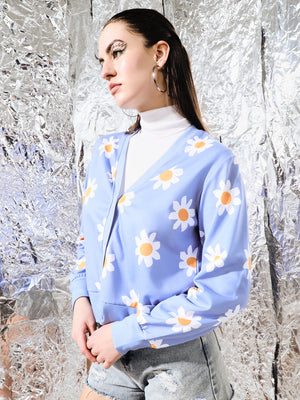 TANDUL Women Printed V Neck Multicolor Sweater