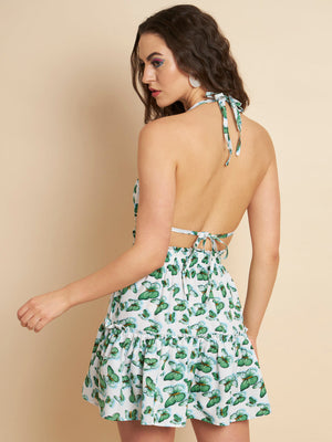 Women Fit and Flare Multicolor Dress