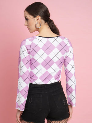 Casual Regular Sleeves Printed Women Multicolor Top