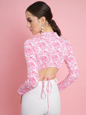 Casual Regular Sleeves Printed Women Multicolor Top