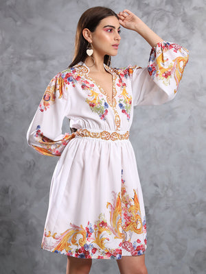 TANDUL  Women Fit and Flare Multicolor Dress