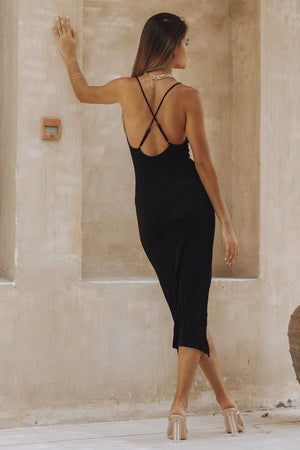 Women Bodycon Black Dress