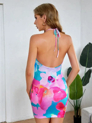 Women Bodycon Multicolor Dress