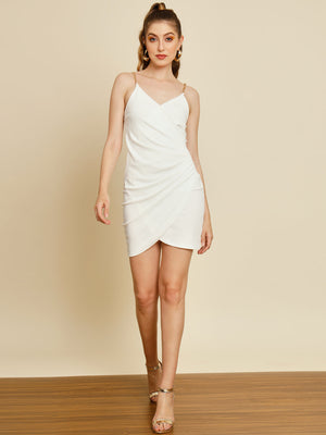 TANDUL Women Bodycon White Dress