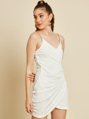TANDUL Women Bodycon White Dress