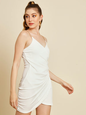TANDUL Women Bodycon White Dress