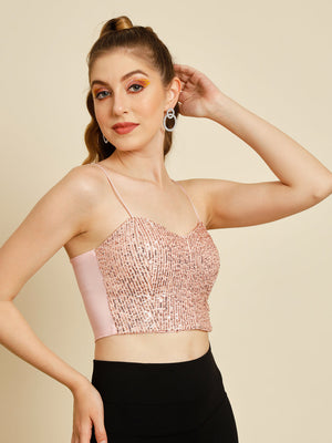 TANDUL  Casual Regular Sleeves Solid Women Pink Top