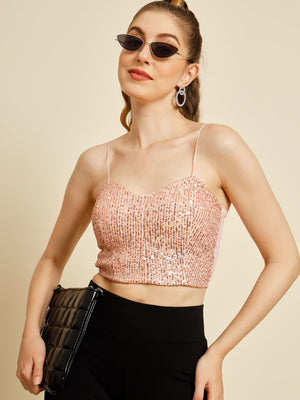 TANDUL  Casual Regular Sleeves Solid Women Pink Top