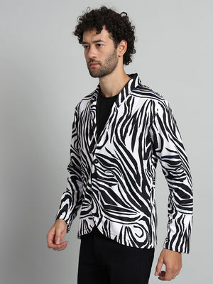 TANDUL  Men Printed Single Breasted Casual Blazer  (Multicolor)