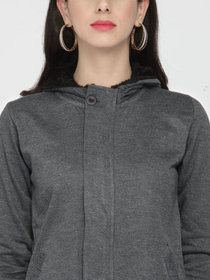 ZARVEY Full Sleeve Solid Women Jacket