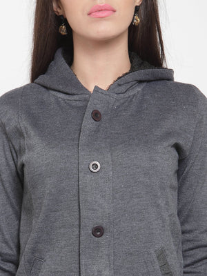 ZARVEY Full Sleeve Solid Women Jacket