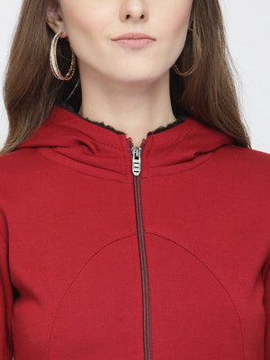 ZARVEY Full Sleeve Self Design Women Jacket