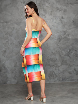 TANDUL Women Bodycon Multicolor Dress