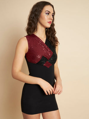 Women Bodycon Multicolor Dress