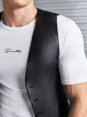 TANDUL PU LEATHER Solid Coat For Men
