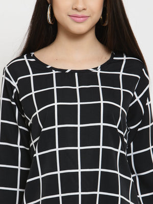 ZARVEY Casual 3/4 Sleeve Printed Women Multicolor Top