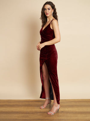 TANDUL  Women Bodycon velvet Dress