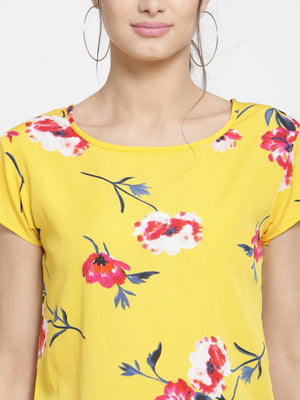 ZARVEY Casual Regular Sleeve Printed Women Multicolor Top