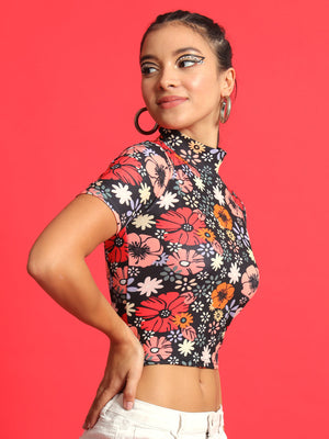 TANDUL  Casual Regular Sleeves Printed Women Multicolor Top