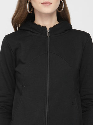 ZARVEY Full Sleeve Self Design Women Jacket
