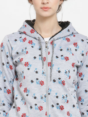 ZARVEY Full Sleeve Printed, Floral Print Women Jacket
