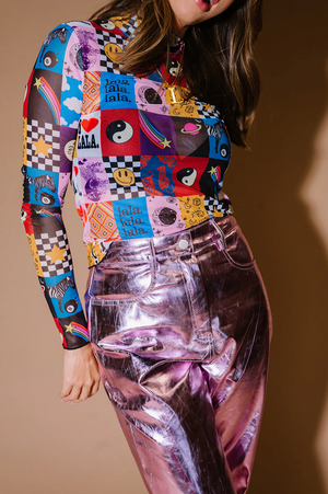 TANDUL Casual Regular Sleeves Printed Women Multicolor Top