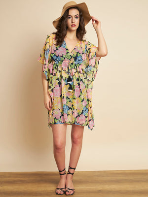 Women Kaftan Multicolor Dress