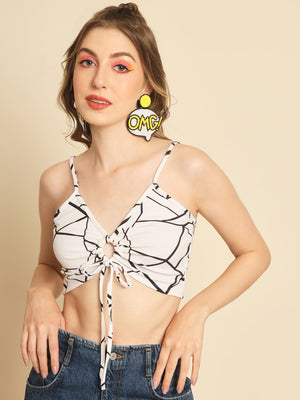 TANDUL  Casual Sleeveless Printed Women Multicolor Top