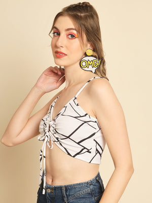 TANDUL  Casual Sleeveless Printed Women Multicolor Top