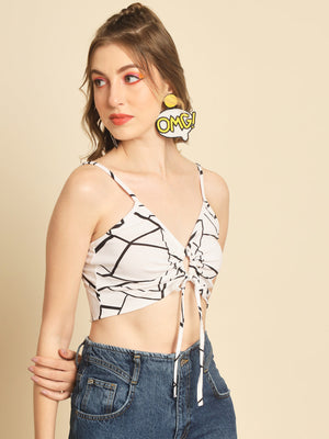 TANDUL  Casual Sleeveless Printed Women Multicolor Top