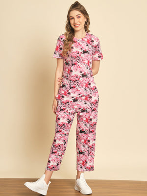 TANDUL  Women Top & Pyjama Set Multicolor Printed NIGHTSUIT