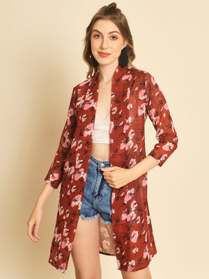 TANDUL Women Flared 3/4th Sleeve Multicolor Shrug