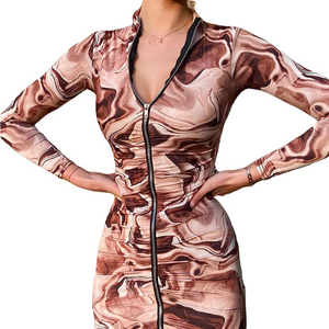 Women Bodycon Multicolor Dress