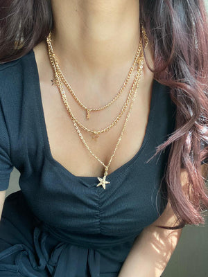 JEWEL Stars 3 Layered Chain