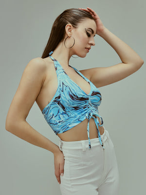 TANDUL Casual Sleeveless Printed Women Multicolor Top