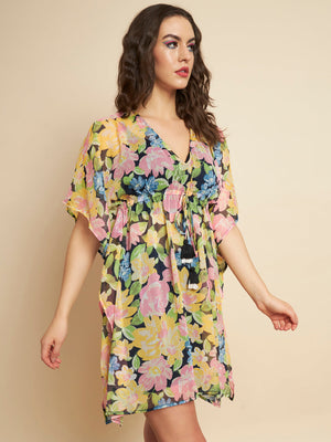 Women Kaftan Multicolor Dress