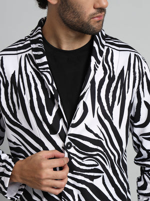 TANDUL  Men Printed Single Breasted Casual Blazer  (Multicolor)