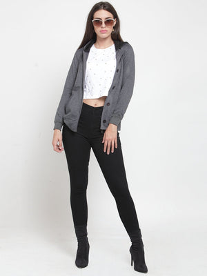 ZARVEY Full Sleeve Solid Women Jacket