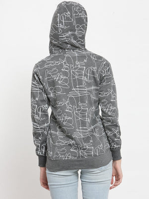 ZARVEY Full Sleeve Printed, Self Design Women Jacket