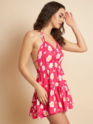Women Fit and Flare Multicolor Dress