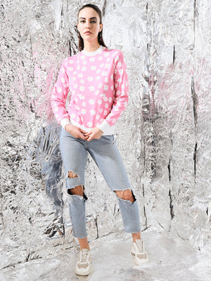 TANDUL Women Full Sleeve Printed Sweatshirt